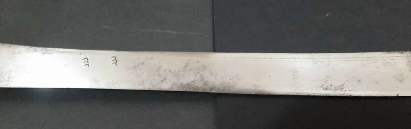**RARE: Mid-20th Century Burmese 'Dha' Tribal Sword w/ Scabbard(0.97m).**
