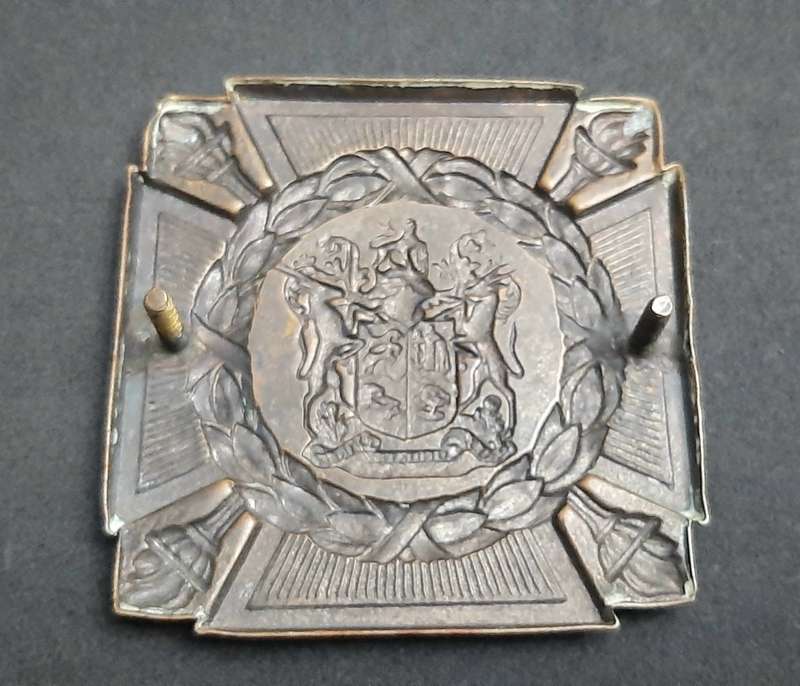 **RARE: WW2 UDF Serviceman's Copper 'Death Plaque' Escutcheon w/ Bolts.**