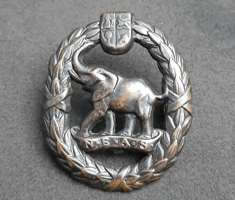 **WW2: SA Native Labour Corps Cap Badge w/ Lugs.**
