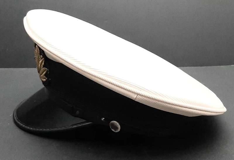 Border War 1980s SA Navy Commissioned Officer's Deck Cap with Bullion Insignia Medium
