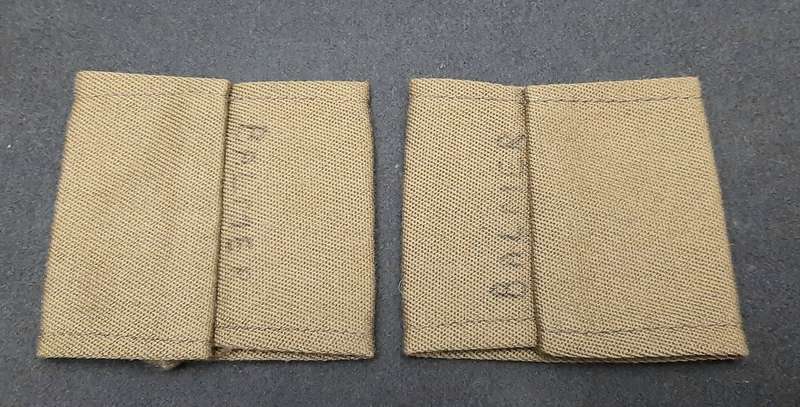Rhodesian Bush War: 1970s BSAP Camouflage 'Police Reserve' Epaulettes x2 (Inscribed)