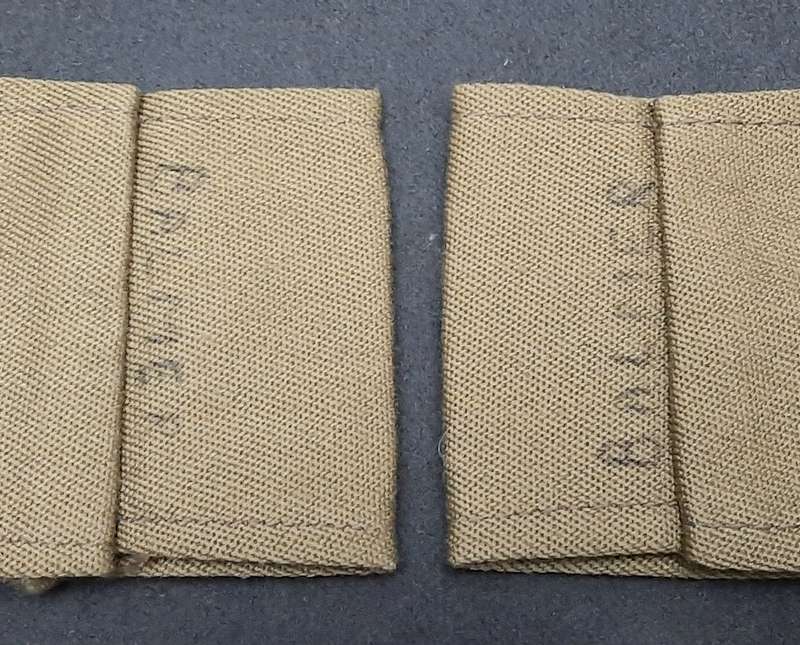 Rhodesian Bush War: 1970s BSAP Camouflage 'Police Reserve' Epaulettes x2 (Inscribed)