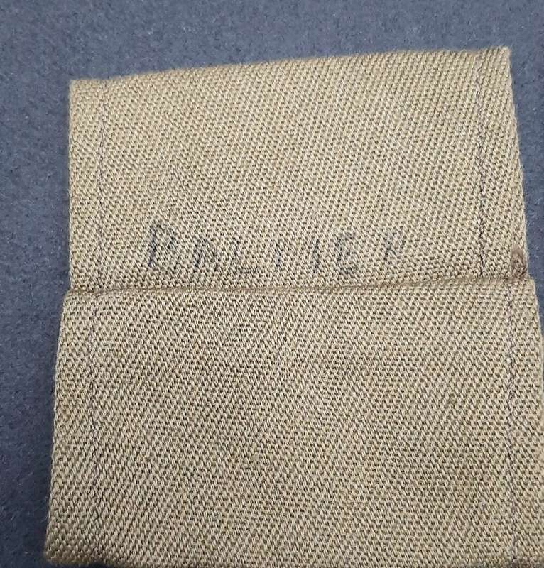 Rhodesian Bush War: 1970s BSAP Camouflage 'Police Reserve' Epaulettes x2 (Inscribed)