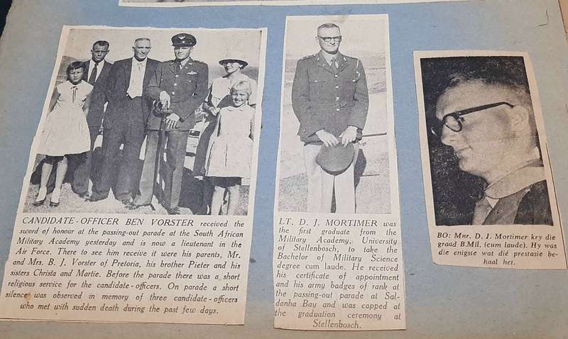 **RARE: BORDER WAR 1980s SADF  Maj.General D.J. Mortimer Photograph Lot #1 **