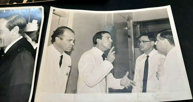 **RARE: 1967/68 Dr. Chris Barnard & Heart Team Press-Release Photograph Lot#2  **