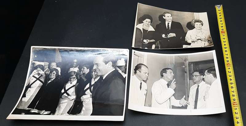 **RARE: 1967/68 Dr. Chris Barnard & Heart Team Press-Release Photograph Lot#2  **