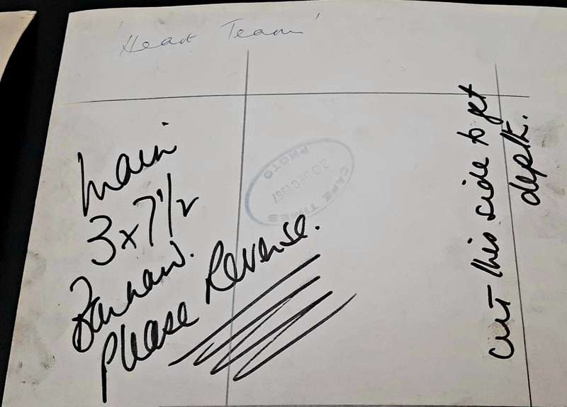 **RARE: 1967/68 Dr. Chris Barnard & Heart Team Press-Release Photograph Lot#2  **