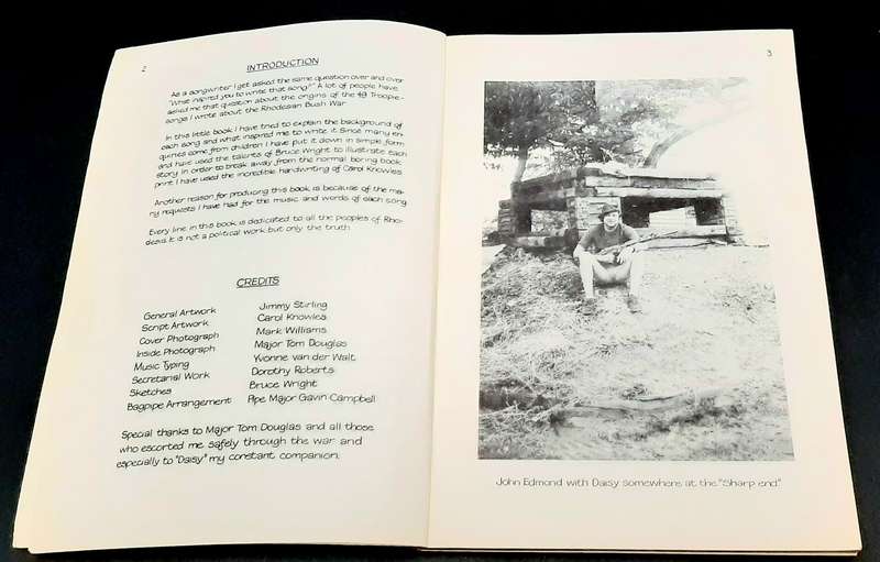**Rhodesian Bush War: 1970s Rhodesian Armed Forces 'Troopie Songs' Music Book S/cover (USED).**