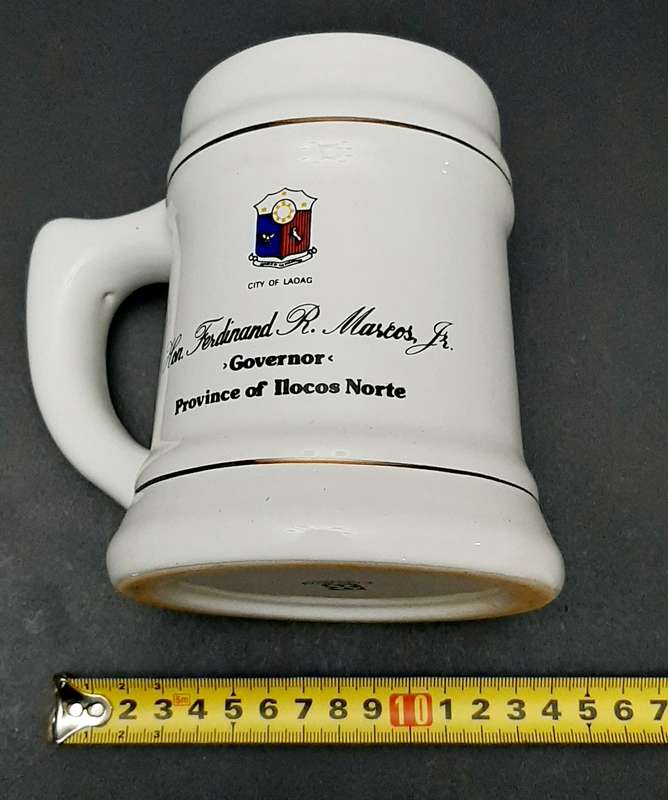 ** 1970s Phillipines Military Authority: Gov. Ferdinand R. Marcos Jnr. Ceramic Mug (18cm).**
