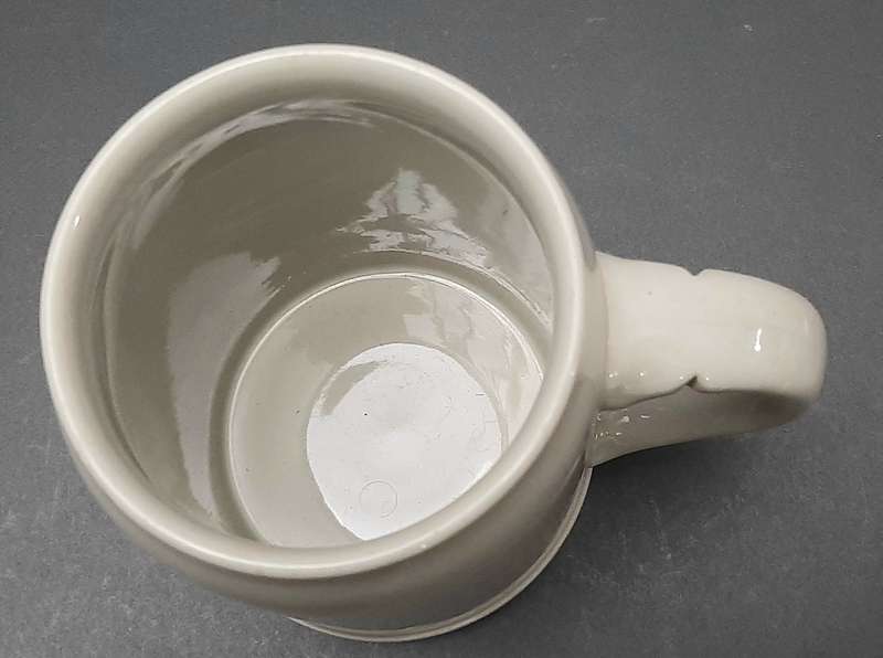 **1950s Belgian Congo: Simba Breweries 'Katanga' Ceramic Tankard (18cm).**