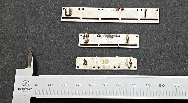 **WW2 : Lot 3 x Miniature Medal Mounting Bars ( No Pins).**