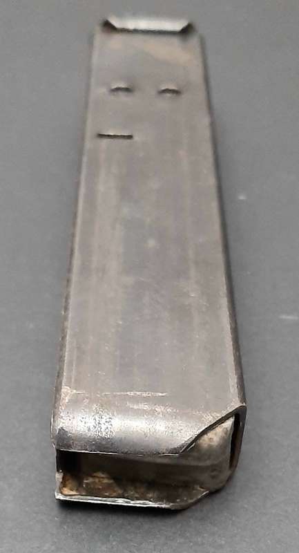 **Border War: 1980s SA Railway Police Task Force Uzi 9mm Steel Magazine**