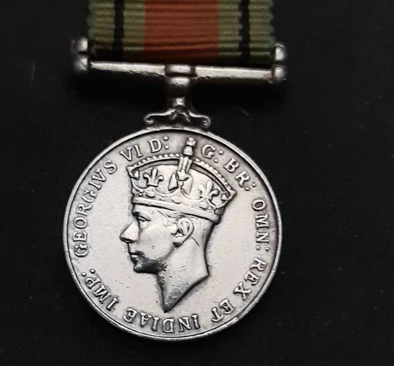 **WW2: .925 Silver Miniature British War Medal w/ Ribbon #1  **