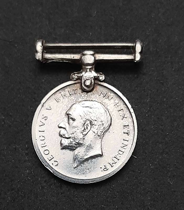 **WW1: .925 Silver Miniature British War Medal N/R (4,5g)**