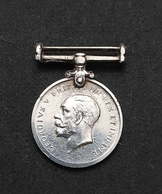 **WW1: .925 Silver Miniature British War Medal N/R (4,5g)**