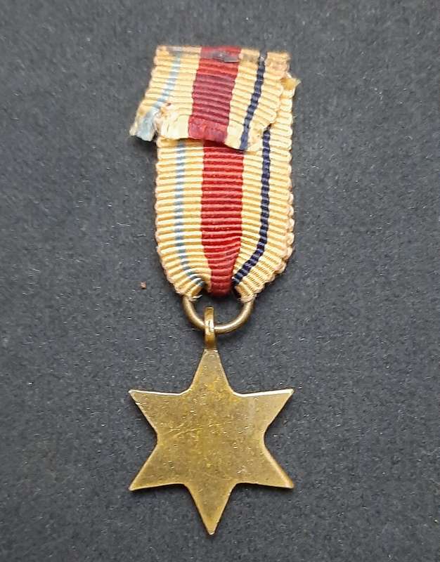 **WW2 UDF: Africa Star Miniature Medal w/ Ribbon (SA Issue).**