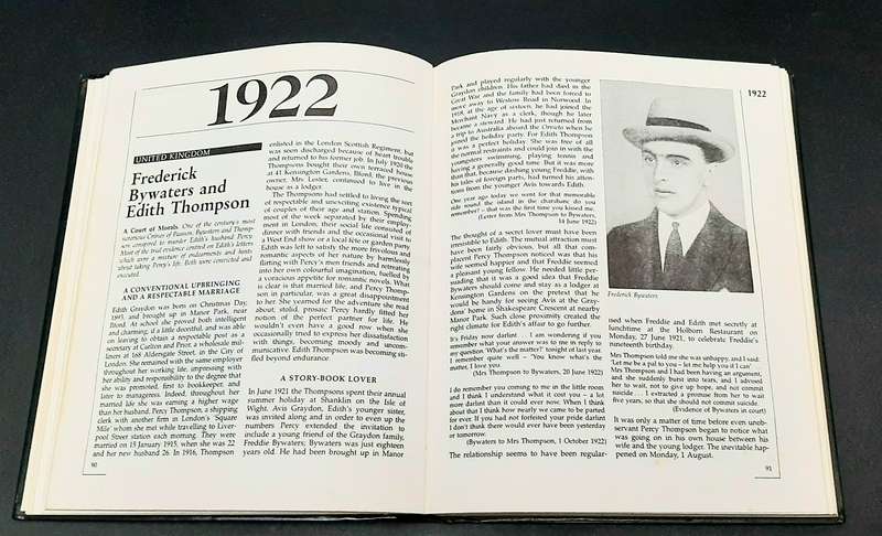 **True Crime: Chronicle of 20th Century Murder H/cover Book (Illustrated).**