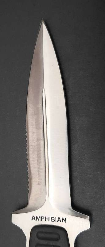 **RARE: 1990 Kershaw 'Amphibian' Diver's Knife (20cm)**