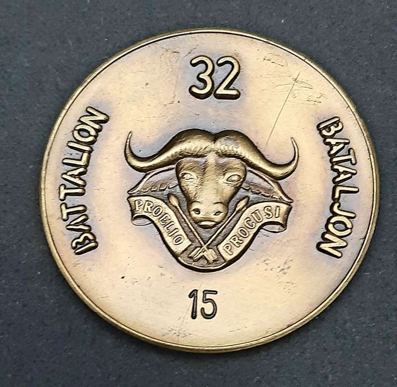 SADF 32 Battalion Bronze Medallion #15 (VF+)
