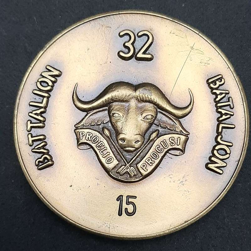 SADF 32 Battalion Bronze Medallion #15 (VF+)