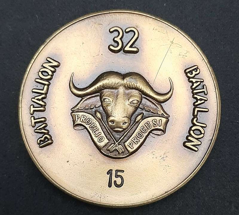 SADF 32 Battalion Bronze Medallion #15 (VF+)