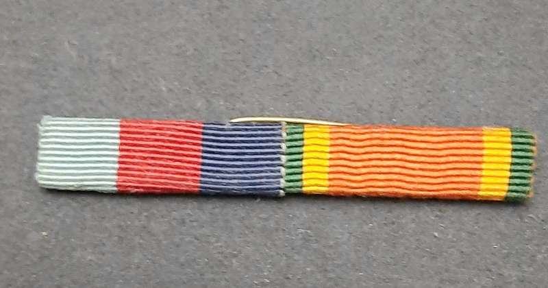 ** WW2: UDF Campaign Service Medal Bar Pin Intact ( 2 x Awards).**