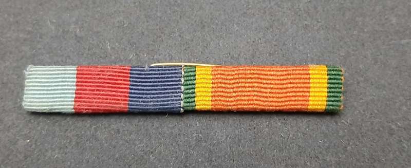 ** WW2: UDF Campaign Service Medal Bar Pin Intact ( 2 x Awards).**