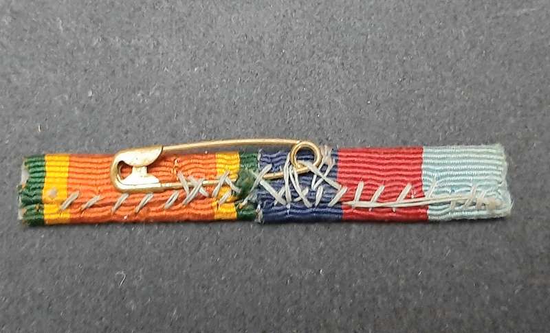 ** WW2: UDF Campaign Service Medal Bar Pin Intact ( 2 x Awards).**