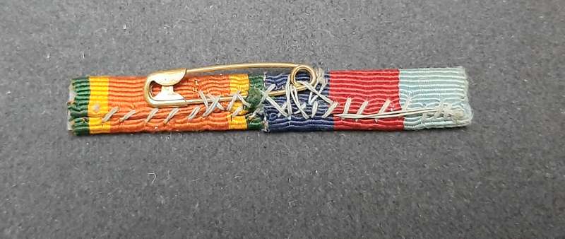 ** WW2: UDF Campaign Service Medal Bar Pin Intact ( 2 x Awards).**