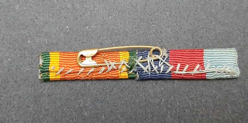 ** WW2: UDF Campaign Service Medal Bar Pin Intact ( 2 x Awards).**