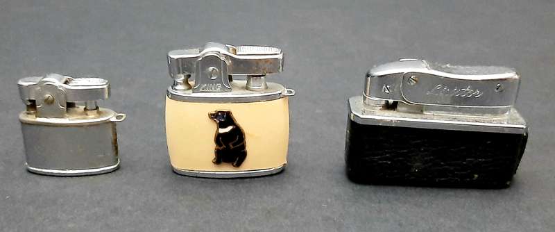 Mid-20th Century: Lot of  Japanese Miniature Cigarette Lighters UNTESTED(3 x Pcs).
