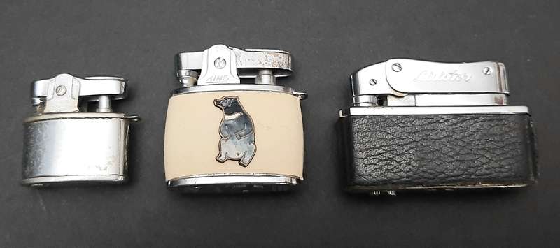 Mid-20th Century: Lot of  Japanese Miniature Cigarette Lighters UNTESTED(3 x Pcs).
