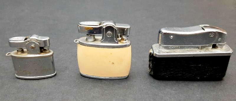 Mid-20th Century: Lot of  Japanese Miniature Cigarette Lighters UNTESTED(3 x Pcs).