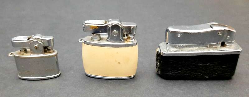 Mid-20th Century: Lot of  Japanese Miniature Cigarette Lighters UNTESTED(3 x Pcs).