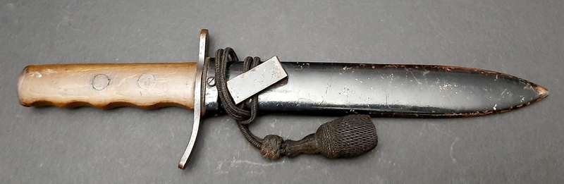 **RARE: WW2 Italian Fascist MVSN N.C.O's Dagger w/ Scabbard & Troddle. **