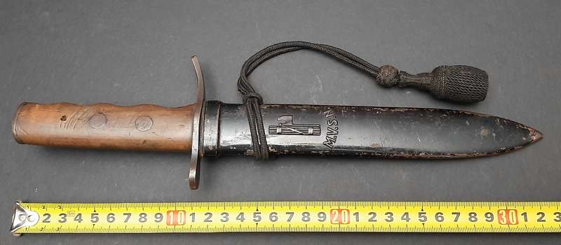 **RARE: WW2 Italian Fascist MVSN N.C.O's Dagger w/ Scabbard & Troddle. **