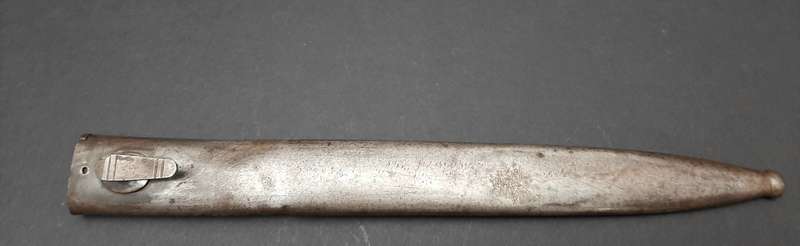 Rare WW1 German KS98 Schütztruppe Sawback Bayonet with Scabbard (1903)