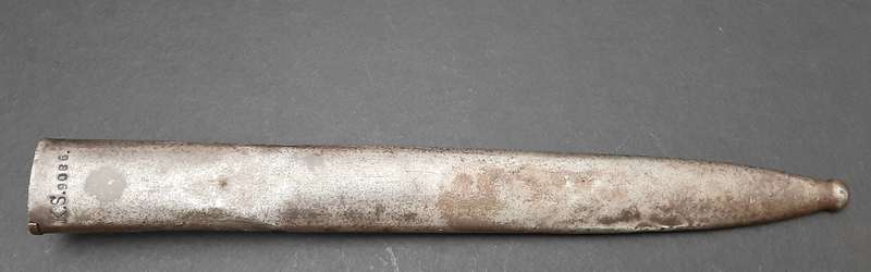 Rare WW1 German KS98 Schütztruppe Sawback Bayonet with Scabbard (1903)