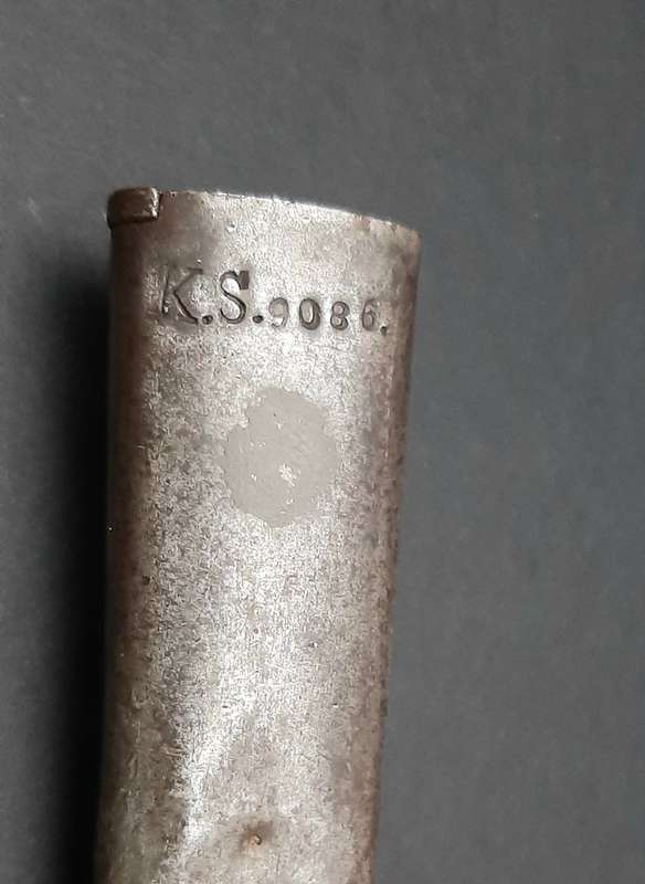 Rare WW1 German KS98 Schütztruppe Sawback Bayonet with Scabbard (1903)