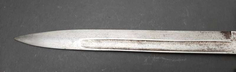 **RARE: 1886/88 Austro-Hungarian Steyr Officer's Bayonet w/ Scabbard & Frog (36cm)**