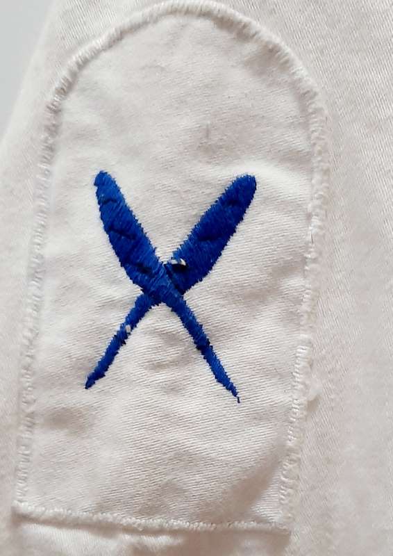 **Border War: 1960s SA Navy Summer Dress Tunic w/ 'Gymnasium' Titles & Scribe Qualification**.**