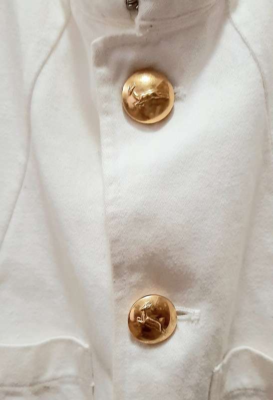 **Border War: 1960s SA Navy Summer Dress Tunic w/ 'Gymnasium' Titles & Scribe Qualification**.**