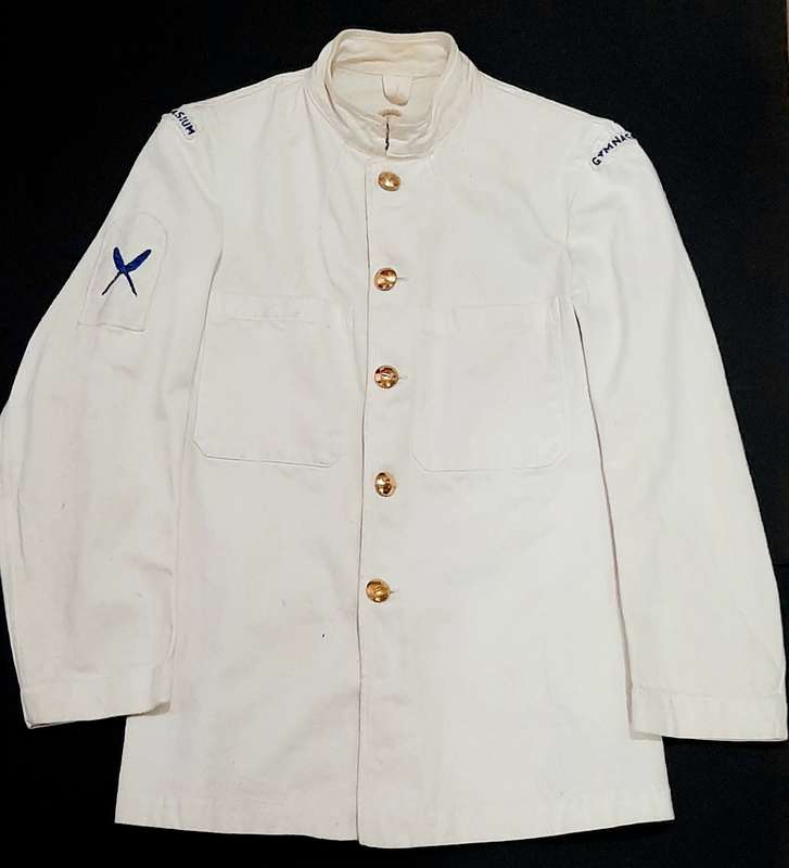 **Border War: 1960s SA Navy Summer Dress Tunic w/ 'Gymnasium' Titles & Scribe Qualification**.**