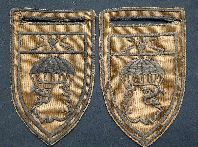 * *Border War : 1980s SADF 44 Parachute Brigade Nutria Embroid. Flashes x2 (L/F & R/F.**