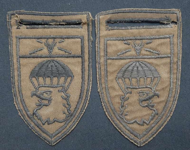 * *Border War : 1980s SADF 44 Parachute Brigade Nutria Embroid. Flashes x2 (L/F & R/F.**