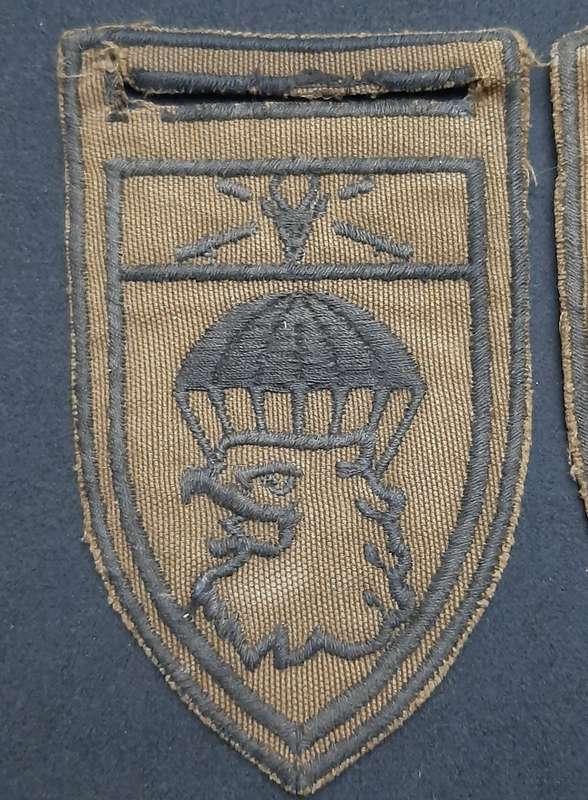 * *Border War : 1980s SADF 44 Parachute Brigade Nutria Embroid. Flashes x2 (L/F & R/F.**