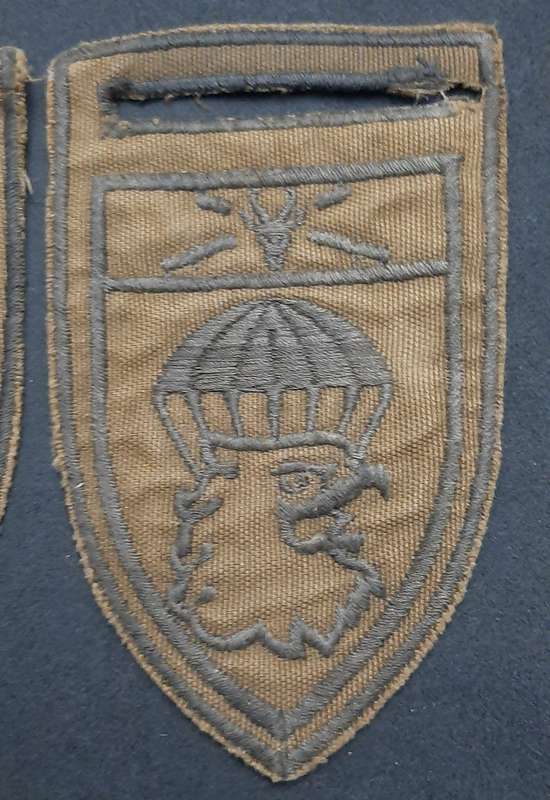 * *Border War : 1980s SADF 44 Parachute Brigade Nutria Embroid. Flashes x2 (L/F & R/F.**