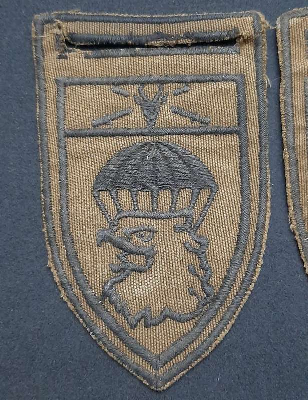 * *Border War : 1980s SADF 44 Parachute Brigade Nutria Embroid. Flashes x2 (L/F & R/F.**