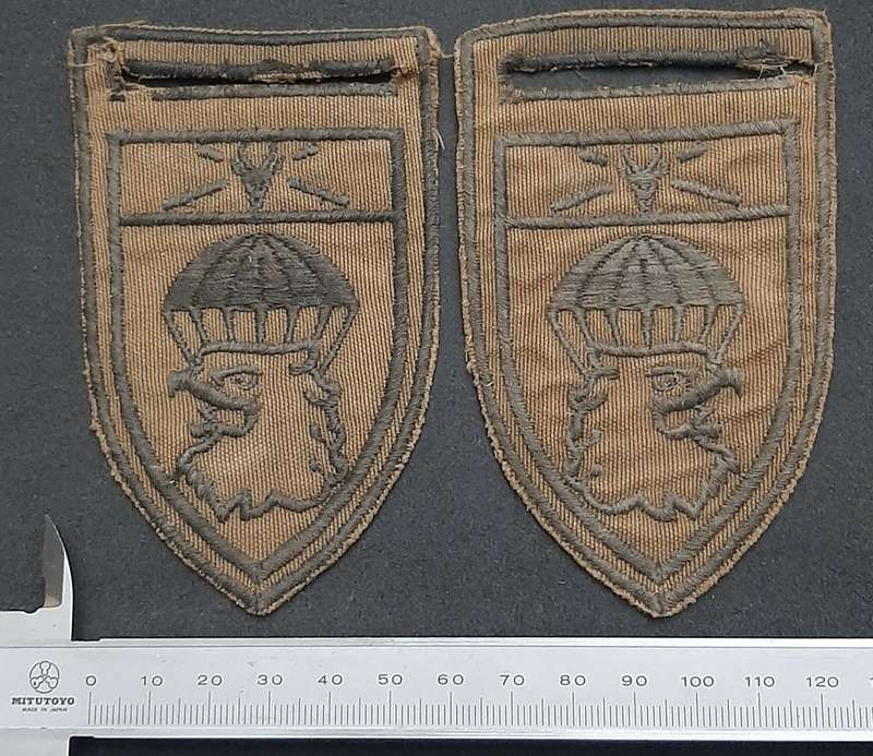 * *Border War : 1980s SADF 44 Parachute Brigade Nutria Embroid. Flashes x2 (L/F & R/F.**