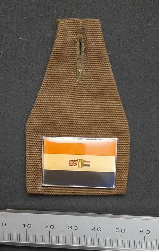 **Border War : 1980s SADF Cadet Corps Nutria & Lucite Pocket Fob Badge**